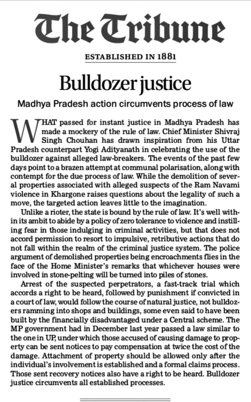 Bulldozing Muslim Habitats In THIS Theocratic Hindu Indian State Is
